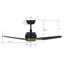 Tilbury 52'' Smart Ceiling Fan With Remote, Light Kit Included, Works With Google Assistant And Amazon Alexa,Siri Shortcut.-780968806-751949755