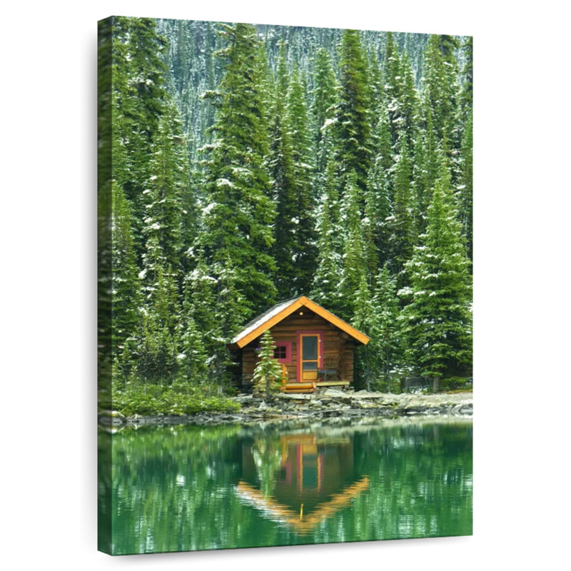 Lilie O'Hara Wooden Cabin, 12" H x 8" W