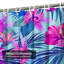 Rideau de douche imperméable Exotic Palms Tropic Noir-543114862