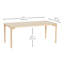 Table d'activité rectangulaire tout usage avec pieds en bois-1060418126-948973540