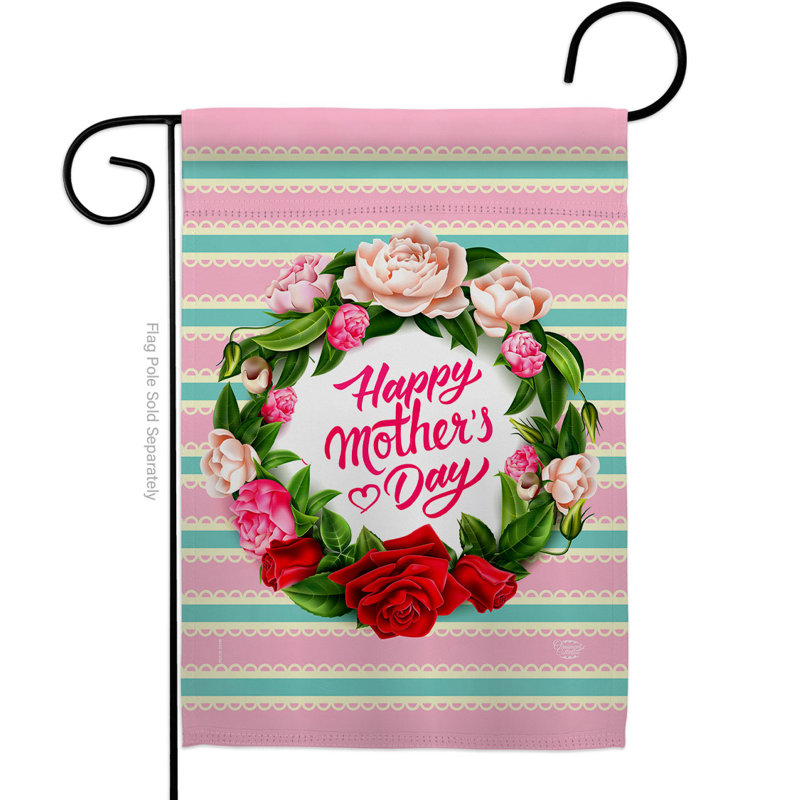 Double Sided Polyester Mother's Day, 18.5" H x 13" W