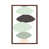 Classic Brown Wood Floater Framed
