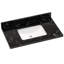36 po X P 22 po De salle de bain rectangulaire en marbre noir cultivé avec comptoir à dosseret-121836163