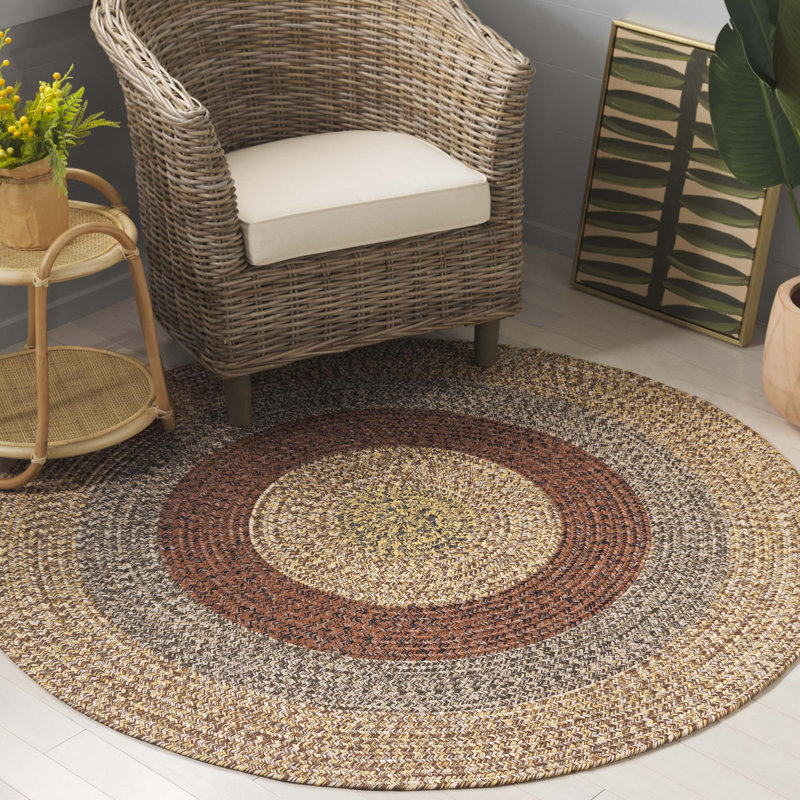 Tapis intérieur / extérieur lavable à la machine Performance, Rond 5 pi