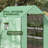 Portable Greenhouse Walk-In Green House with Roll Up Door, Green