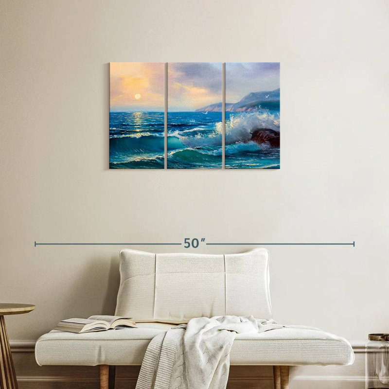 Gillard Morning Seascape, 20" H x 33" W
