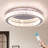 Modern Round Crystal Led Ceiling Light 17.32 Inch 6500k 2000lm For Living Room, Bedroom, Kitchen, Balcony, Basement And Office (not Dimmable)-1333907546