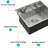 21 Inch Undermount Kitchen Sink, 16 Gauge Stainless Steel Build, 360 Folding Faucet, Cutting Board, Invisible Design For A Seamless Work Area, X - Shaped Water Guide, Coating And 3Mm Pad, Comes With