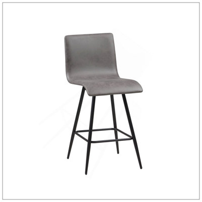 Sleek Faux Leather Swivel Counter Stool With 360-Degree Rotation And Durable Metal Base, Perfect For Modern Kitchens And Bars.