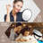 Metal Wall Mounted 8" Led Makeup Mirror With Magnification, 3 Color Led Lights Makeup Mirror-1670681865-1675497109