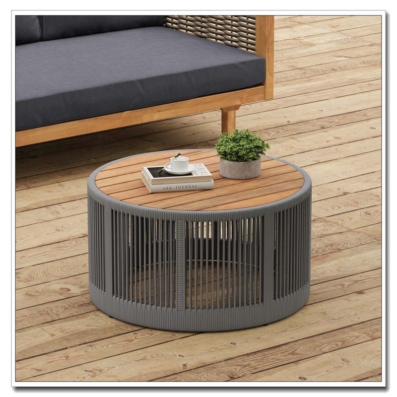 Table basse en bois, Gris, teck