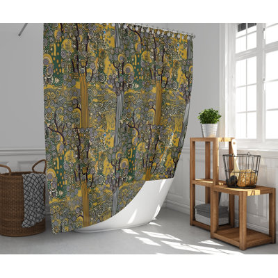 Glendaliz Abstract Shower Curtain