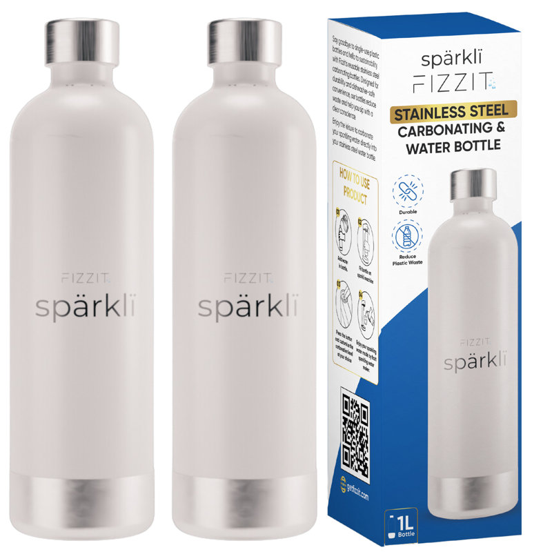 Bouteille d'eau FizzIt, Blanc