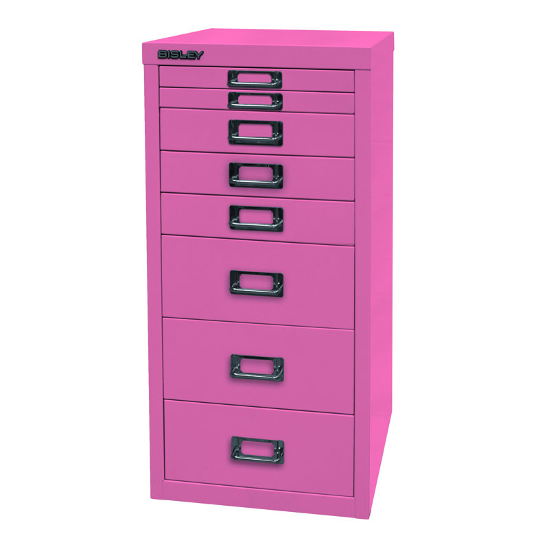 29er 27.9cm Wide 8 -Drawer File Cabinet, Pink
