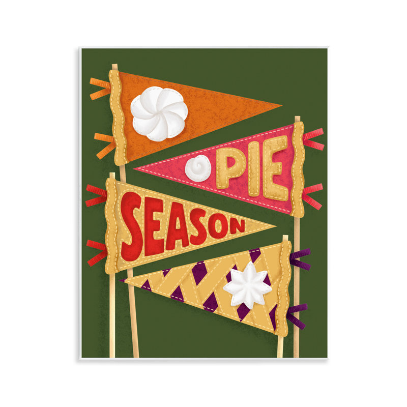 Plaque murale «Pie Season Pennants», conception par Jilly Jack Designs