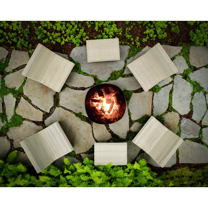 Lola Outdoor Ottoman, Natural