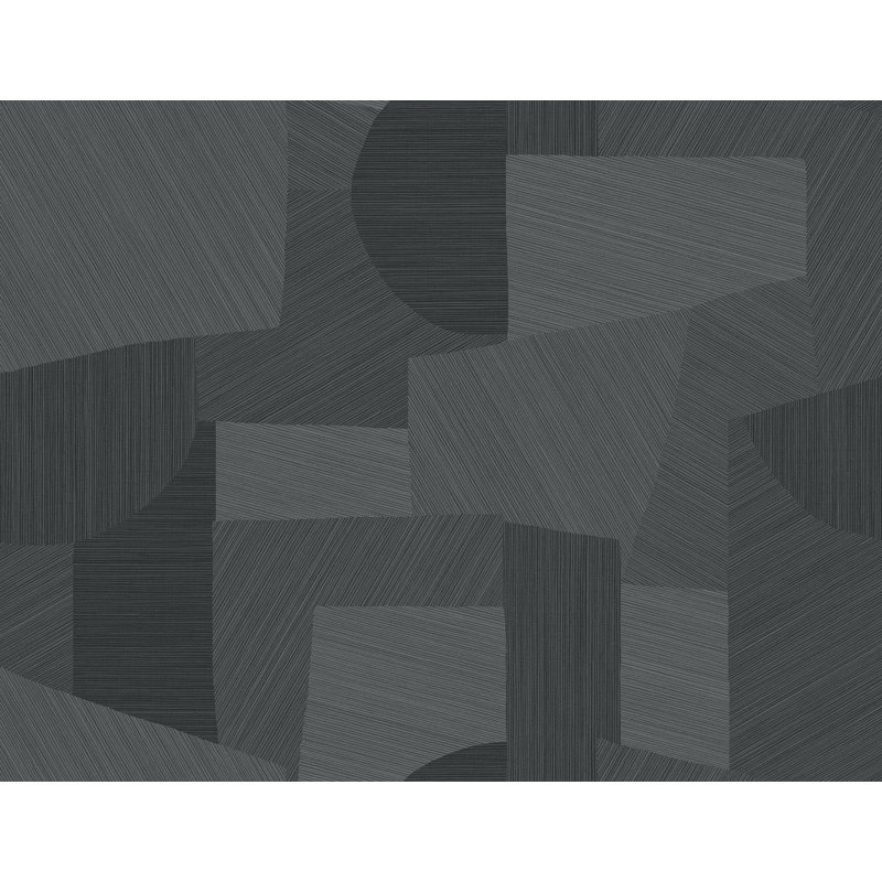 Papier peint ivoire Ivy Bronx Designs, Gris