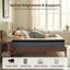 Matelas hybride en mousse à mémoire de forme moyenne et très grand 14 po, très grand, Polar-1907628202-1885824184