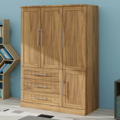 Garde-robe à 4 portes avec tiroirs