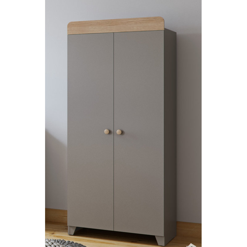 Classic Wardrobe, Grey/Oak