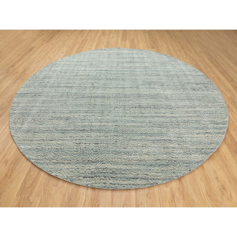 Mikan One-of-a-Kind Round 9'10" X 10'0" New Age Oval Area Rug in