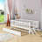 Platform Bed With Guardrail And Pull-Out Trundle-2127473112