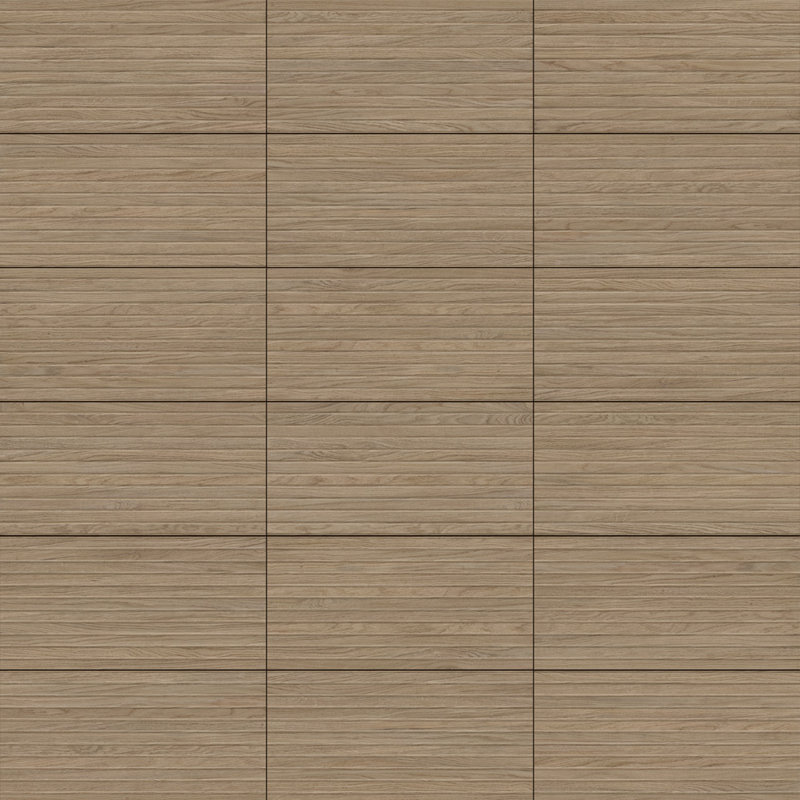 Woodstrip 11-3 / 4 po X 23 1/2 po Carreau de céramique aspect bois, Brun