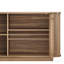 Buffet de rangement ondulé 63 ", 2 portes, tablettes réglables - Brun