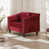 Chaise rouge de 37 po sélectionné