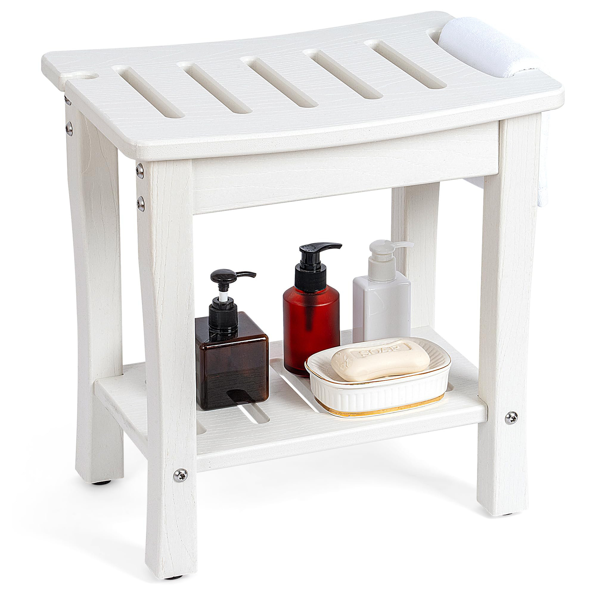 GreenVines Shower Bench Seat | Stool For Inside Shower | HDPE