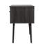 Meuble-lavabo noir avec miroir - Compartiment caché spacieux et tiroir profond pour le maquillage