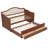 Twin Wooden Daybed with Pull-Out Trundle, Drawers-1271235054