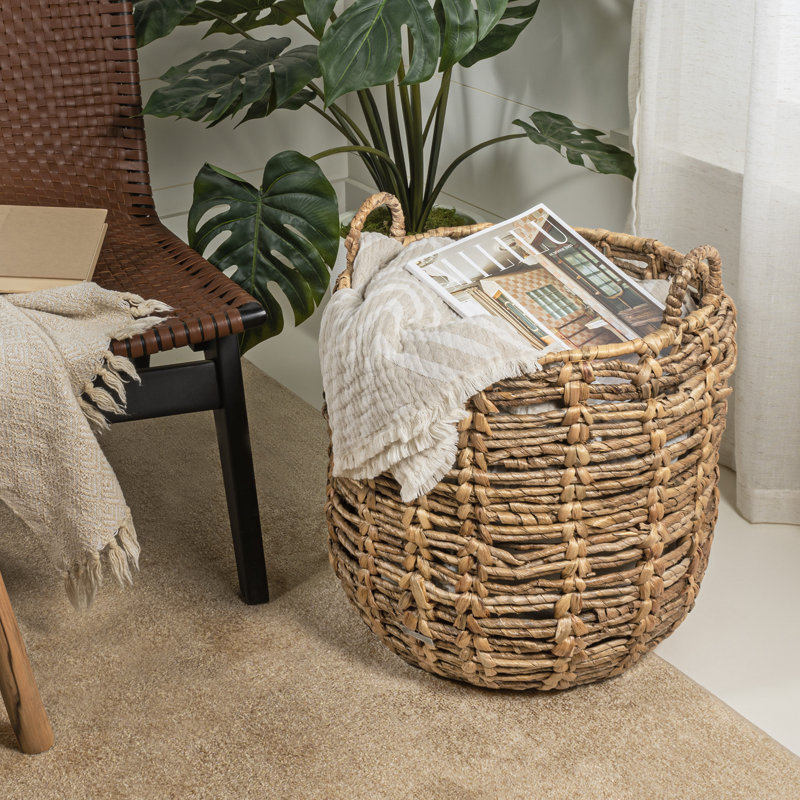 Joss & Main Kei Wicker Basket, Natural