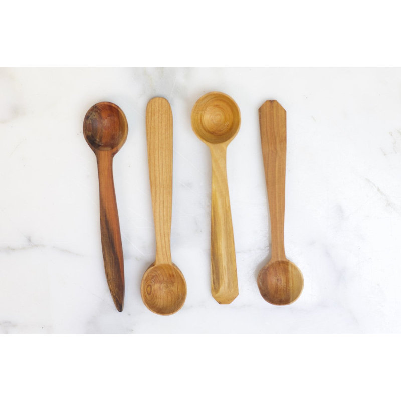 Ensemble de pelles de cuisine Euro, bois fruitier