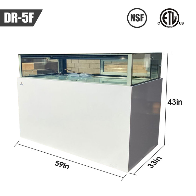 NSF 60 po Étui réfrigéré Luxurious Bakery