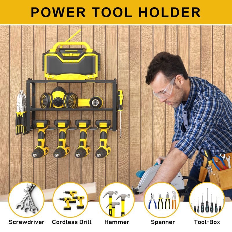 Heavy Duty Tool Shelf & 1 Pack of 3 Layers Tool Rack