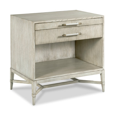 Iris Solid Wood End Table with Storage