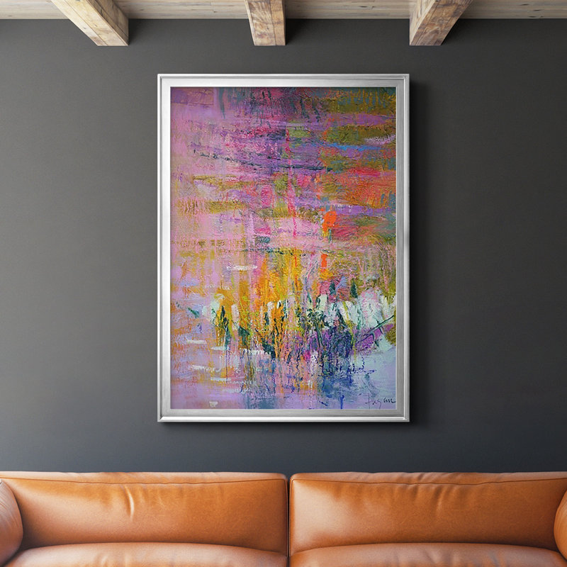 " Twilight Resting ", 42.5" H x 30.5" W x 1" D, Silver