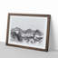 Mountain in Switzerland in Abstract - Picture Frame Drawing Print-55726296-55726297