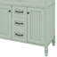 Meuble-lavabo 36 po avec lavabo, tiroir supérieur rabattable et 2 tiroirs de rangement-465961806