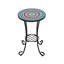 Table d'appoint de patio avec tablette