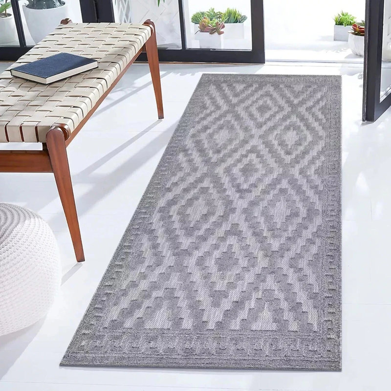 Avon Rug Grey Large Area Rug, Non Slip Hallway Runner, Soft Carpet Door Mat for Living Room, Bedroom & Kitchen