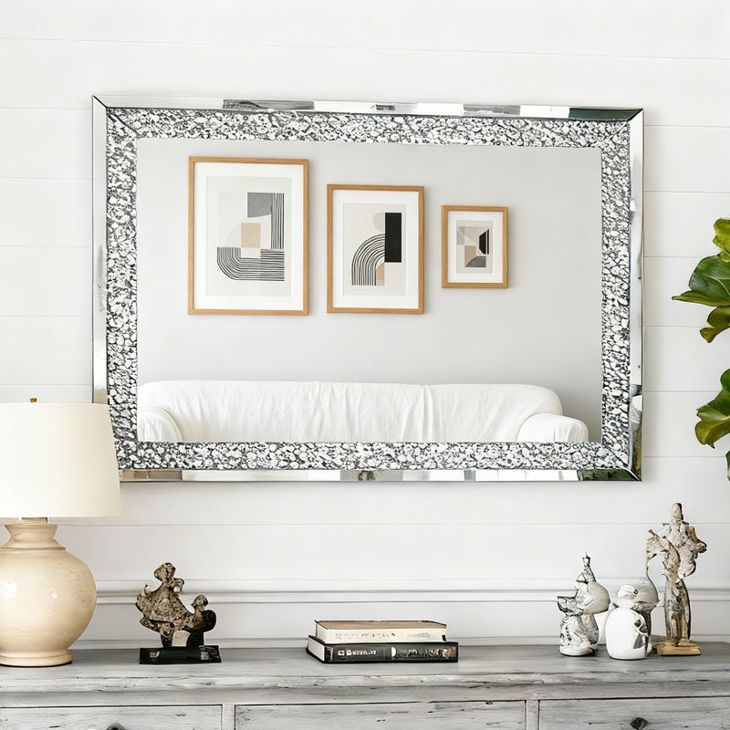 Miroir de salle de bain Cadeshia, 47,2 po x 31,5 po