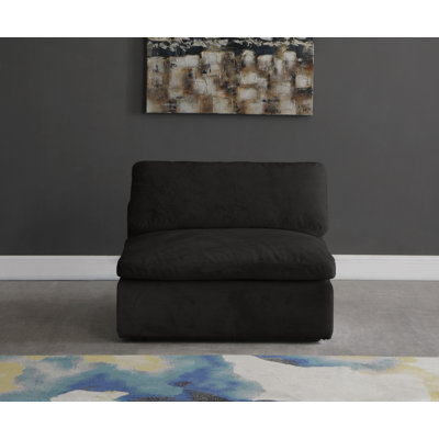 Cozy 39" W Velvet Convertible Chair