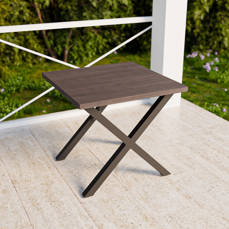 Table d'appoint carrée pour l'extérieur