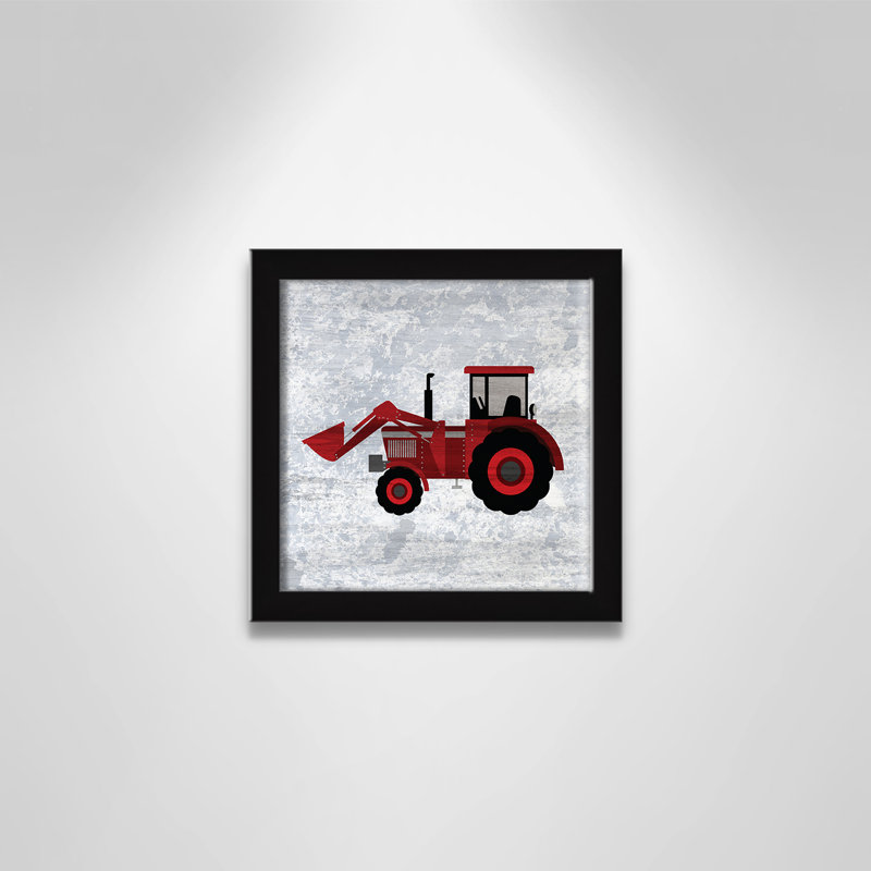 Adhésif décoratif en rouge «Red 3», Encadré de boîte noir, H 8 po x l 8 po x P 1,18 po