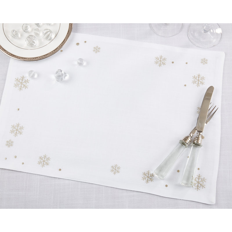 Sniega Collection Polyester No Pattern Rectangle Placemat