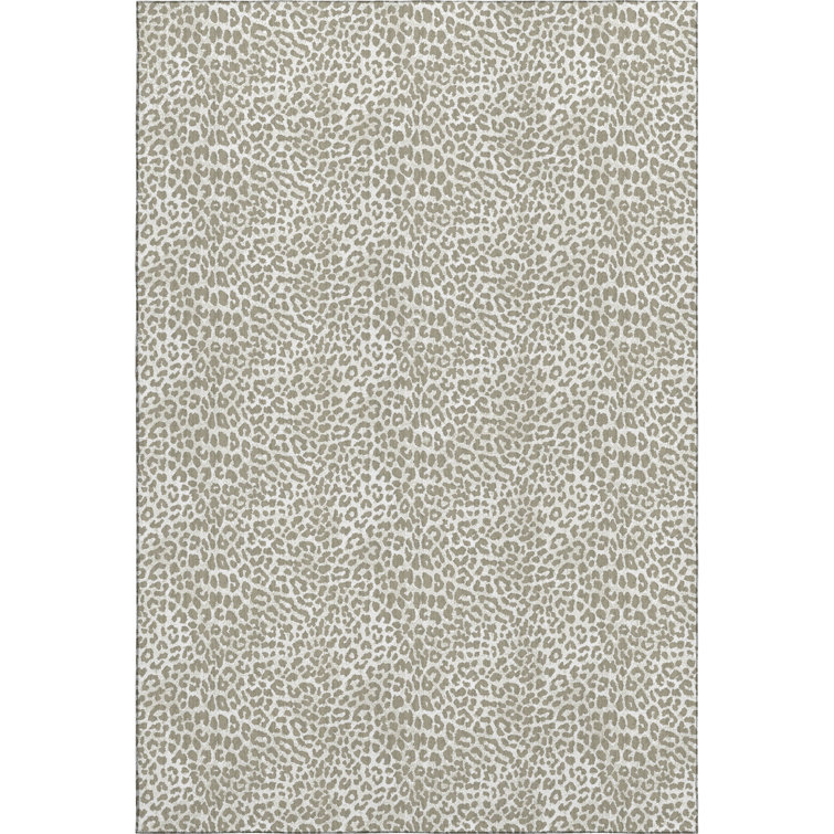 Premium Machine Washable Kishonna AMF43 Taupe Rug