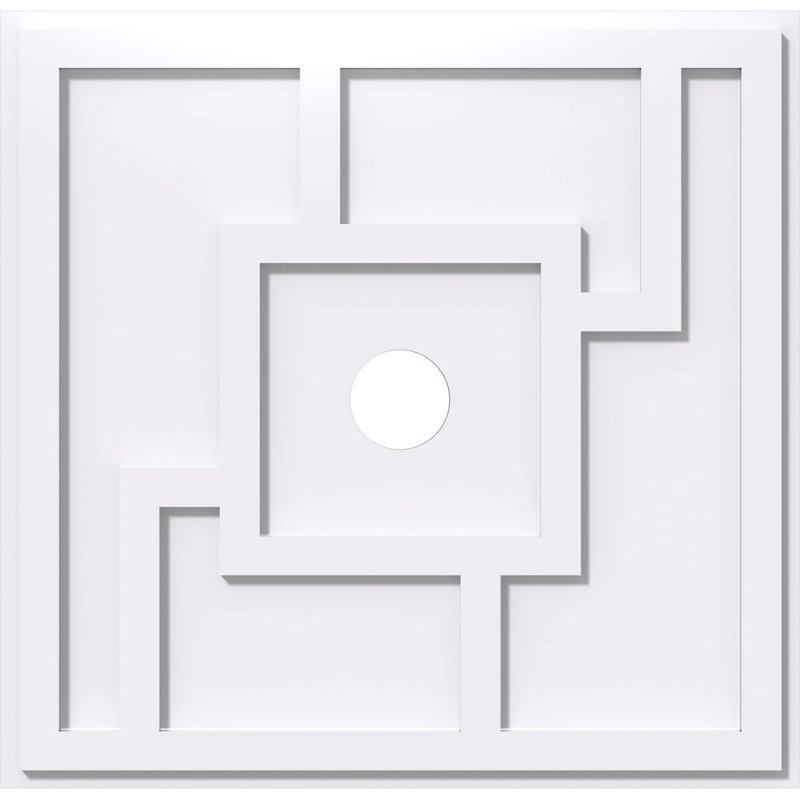 Médaillon de plafond contemporain en PVC de qualité architecturale Knox, H 1 po x l 24 po x p 24 po