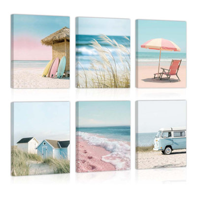 6 Piece Wrapped Canvas Wall Art